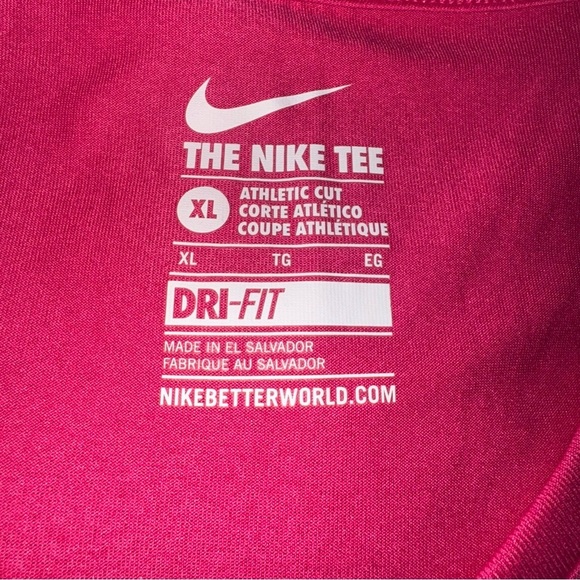 Nike Women's Pink V-Neck Top - Picture 4 of 4